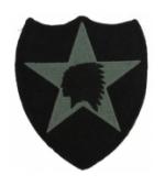 2nd Infantry Division Patch Foliage Green (Velcro Backed)