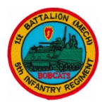 Army 1st Battalion (Mech) 5th Infantry Regiment Bobcats Patch