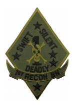 1st Marine Recon Battalion Patch (Subdued)