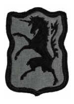 6th Cavalry Patch Foliage Green (Velcro Backed)