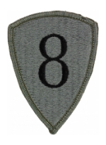 8th Personnel Command Patch Foliage Green (Velcro Backed)