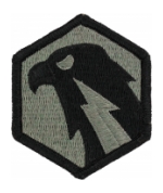 6th Signal Command Patch Foliage Green (Velcro Backed)