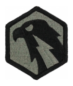 6th Signal Command Patch Foliage Green (With Hook Fastener)
