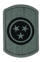 30th Armored Brigade Patch Foliage Green ((With Hook Fastener)