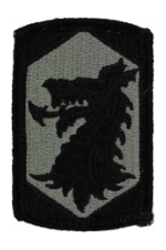 404th Chemical Brigade Patch Foliage Green (Velcro Backed)