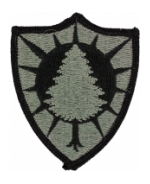 Maine National Guard Headquarters Patch Foliage Green (Velcro Backed)