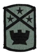 194th Engineer Brigade Patch Foliage Green (Velcro Backed)