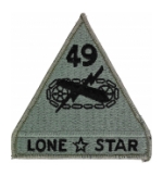 49th Armored Division Patch Foliage Green (With Hook Fastener)