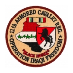 11th Armored Cavalry Operation Iraqi Freedom Patch