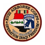 18th Airborne Corps Operation Iraqi Freedom Patch