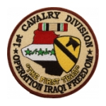1st Cavalry Division Operation Iraqi Freedom Patch