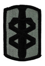 18th Medical Brigade Patch Foliage Green (With Hook Fastener)