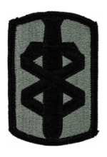 18th Medical Brigade Patch Foliage Green (Velcro Backed)