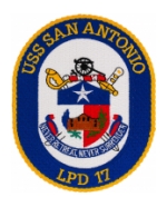 USS San Antonio LPD-17 Ship Patch