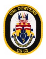 USS  Cowpens CG-63 Ship Patch
