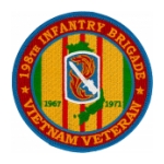 198th Light Infantry Brigade Vietnam Veteran Patch