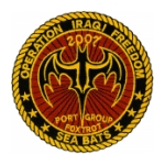 Operation Iraqi Freedom Sea Bats Port Group Foxtrot 2007 Patch