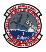 USS Midway Ship CV-41 Shake Rattle-N-Roll Patch