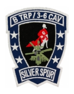 B Troop  3/6 Air Cavalry Regiment Silver Spur Patch