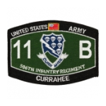 Army 11 B 506th Infantry Regiment MOS Patch