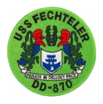 USS Fechteler DD-870 Ship Patch