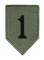 1st Infantry Division Patch Foliage Green (Velcro Backed)