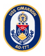 USS Cimarron AO-177 Ship Patch