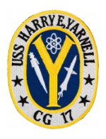 USS Harry E. Yarnell  CG-17 Ship Patch