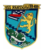 USS Renshaw DD-499 Ship Patch