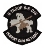 B Troop  6/6 Air Cavalry Regiment Patch