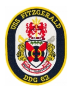 USS Fitzgerald DDG-62 Ship Patch