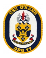 USS O'Kane DDG-77 Ship Patch