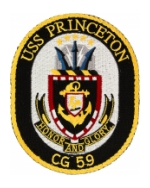 USS Princeton CG-59 Ship Patch