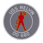 USS Melvin DD-680 Ship Patch