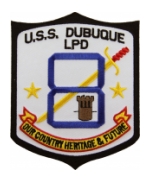 USS Dubuque LPD-8 Ship Patch