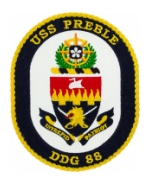 USS Preble DDG-88 Ship Patch