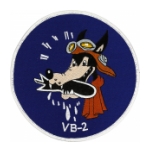 Navy Bombing Squadron VB-2 Patch