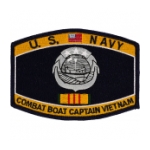 USN RATE Combat Boat Captain Vietnam Patch