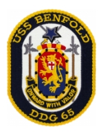 USS Benfold DDG-65 Ship Patch