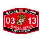 USMC MOS 0313 Lav Crewman Patch