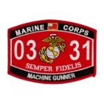 USMC MOS 0331 Machine Gunner Patch