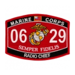 USMC MOS 0629 Radio Chief Patch