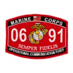 USMC MOS 0691 Operational Communication Chief Patch