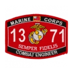 USMC MOS 1371 Combat Engineer Patch