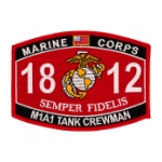 USMC MOS 1812 M1A1 Tank Crewman Patch