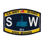 USN RATE Seabee SW Steel Worker Patch