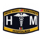 USN RATE Submariner HM Hospitalman Patch