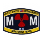 USN RATE Submariner MM Machinist Mate Patch