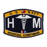 USN RATE HM Hospitalman Patch