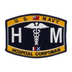 USN RATE HM Hospitalman Patch